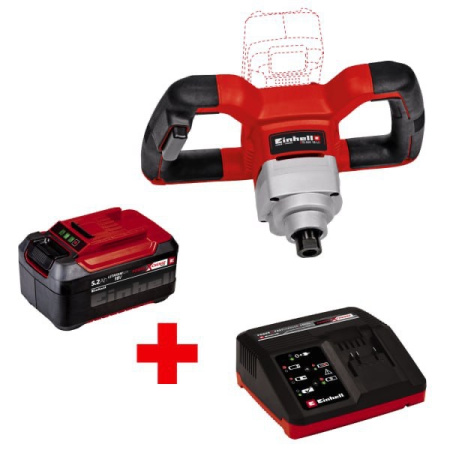 МИКСЕР АККУМУЛЯТОРНЫЙ EINHELL TE-MX 18 LI - SOLO +АККУМУЛЯТОР 18В,5.2АЧ+З\У 4258760SET