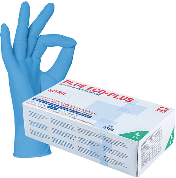 Перчатки MediOk™ одноразовые нитриловые (50 пар) голубые
